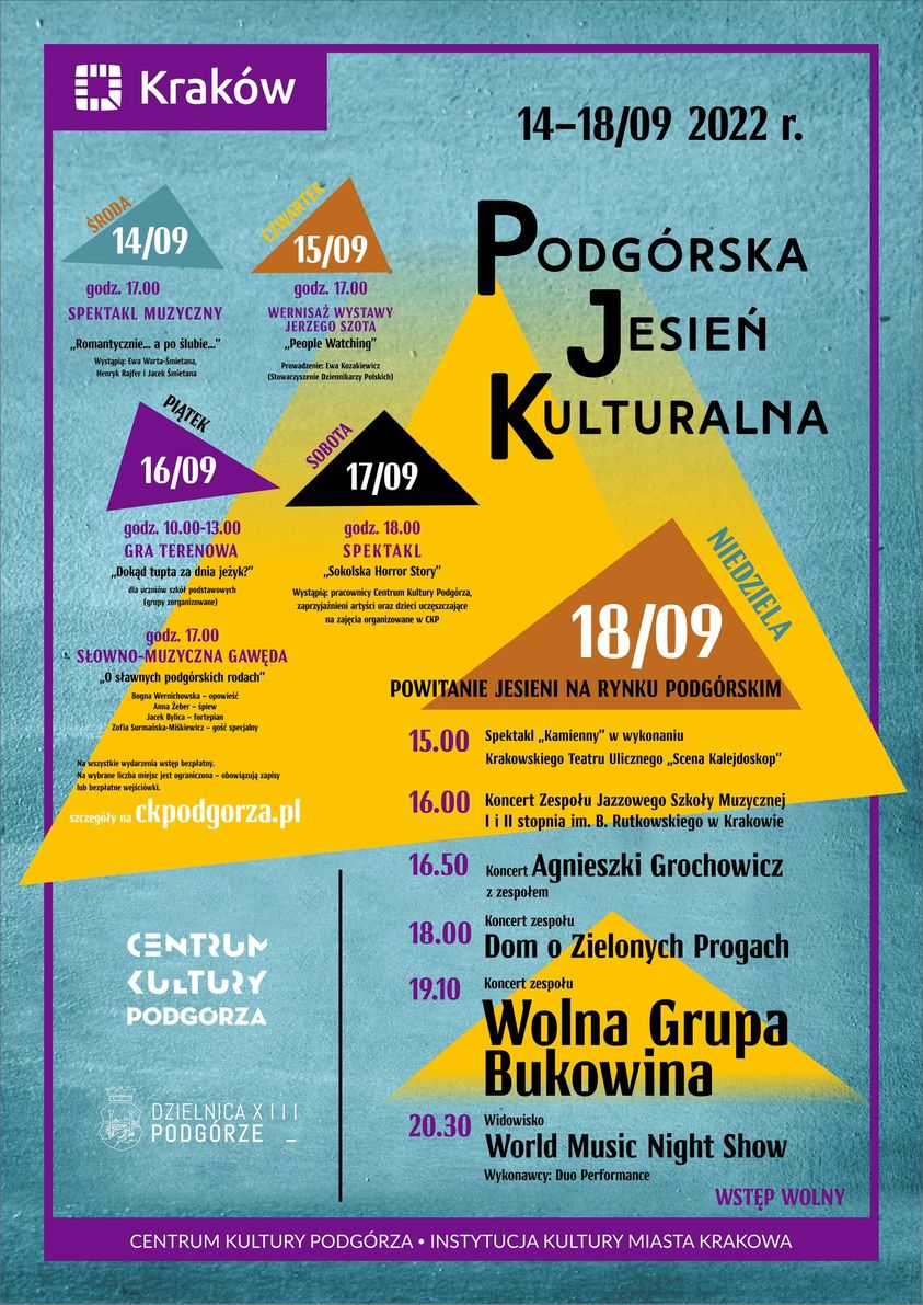 Kraków. 14-18 września Podgórska Jesień Kulturalna | e-teatr.pl