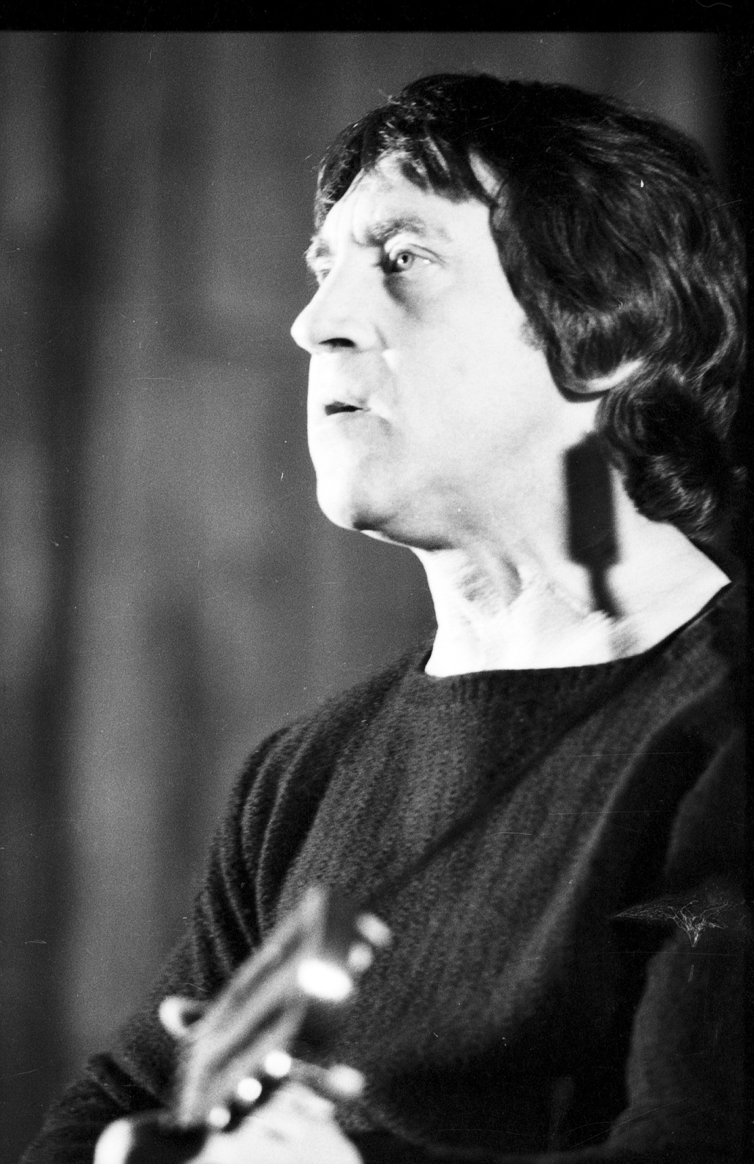 Władimir Wysocki jako Hamlet podczas gościnnych występów Teatru na Tagance w Warszawie, 27 maja 1980