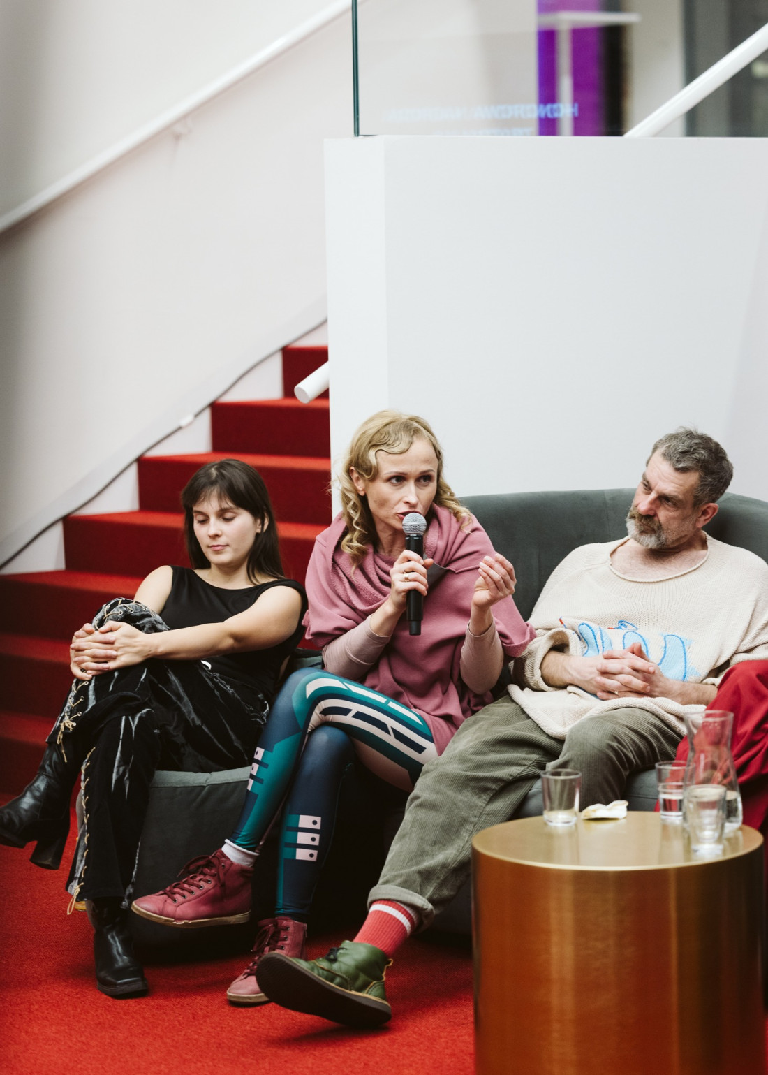 Justyna Bartoszewicz (pośrodku) na XII Festiwalu Wybrzeże Sztuki