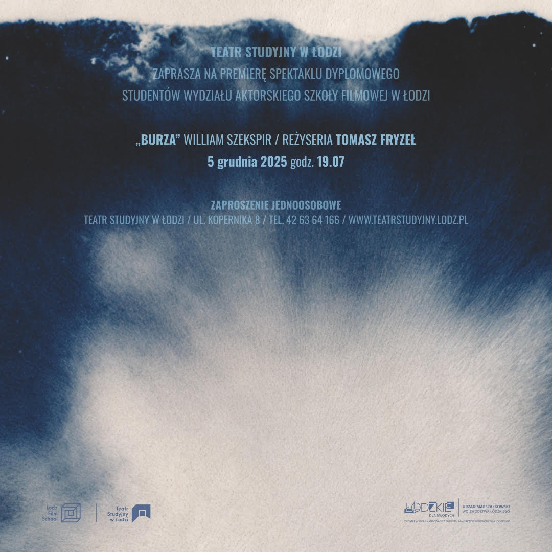 Zdjęcie Łódź. Premiera „Burzy” już 5 grudnia w Teatrze Studyjnym