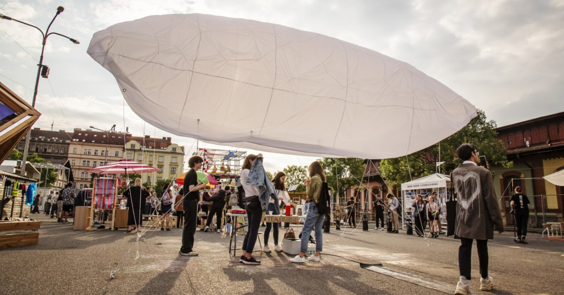 Zdjęcie Katowice. Instalacja „Azyl” na 9. edycji Śląskiego Festiwalu Nauki