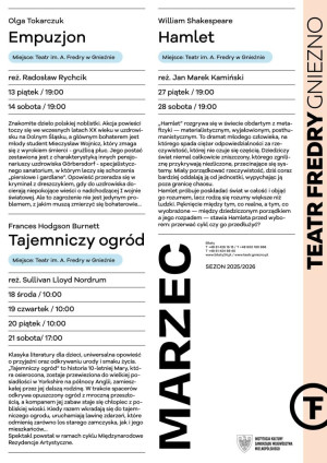 Zdjęcie Gniezno. Wielka literatura w marcowym repertuarze Teatru Fredry