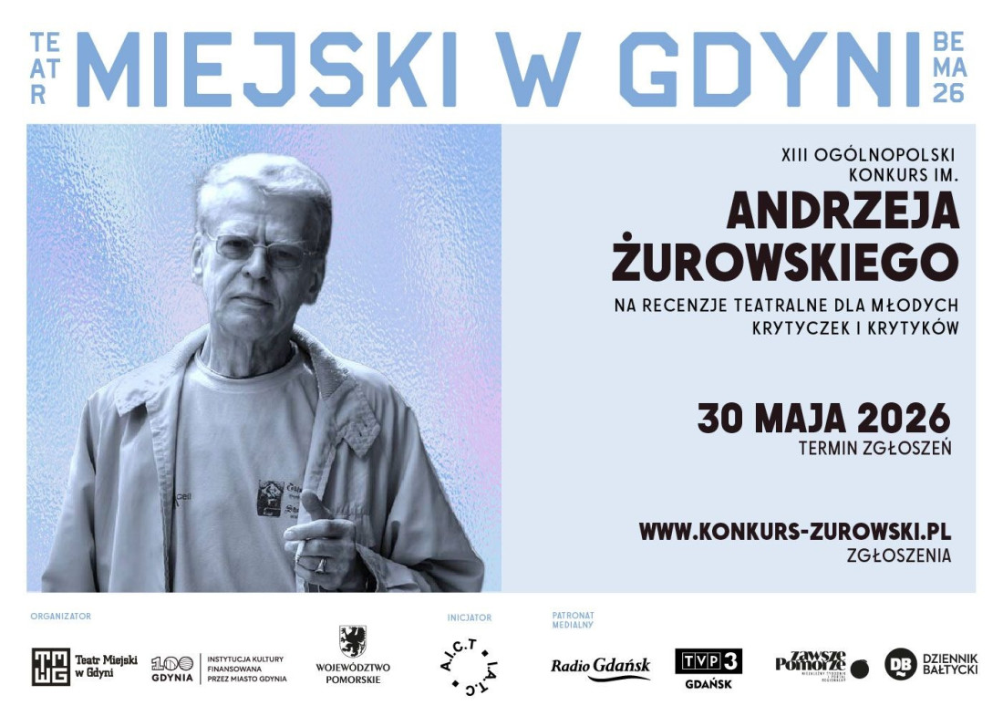 Zdjęcie Gdynia. Krytyka teatralna się opłaca. Zgłoś się do Konkursu im. Andrzeja Żurowskiego 