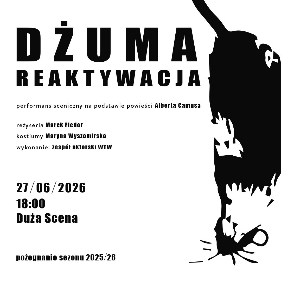 Zdjęcie Wrocław. „Dżuma. Reaktywacja” – performans sceniczny na podstawie powieści Alberta Camusa