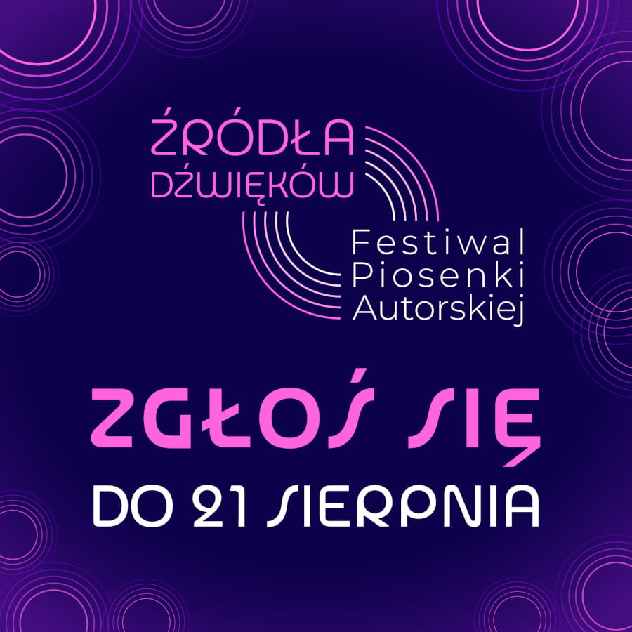 Zdjęcie Białystok. Trwa nabór do 3. edycji Festiwalu Piosenki Autorskiej „Źródła Dźwięków”