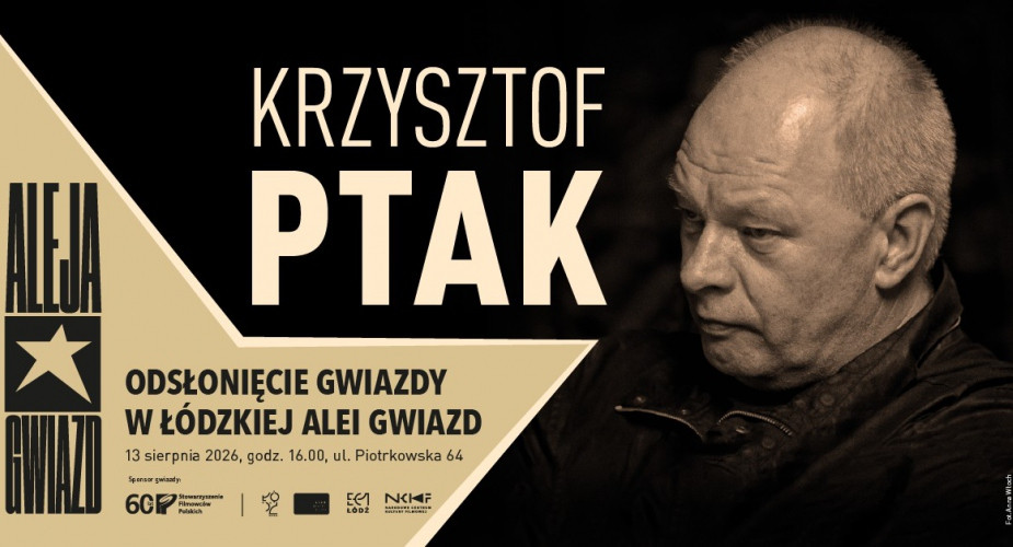 Zdjęcie Łódź. Odsłonięcie gwiazdy operatora Krzysztofa Ptaka