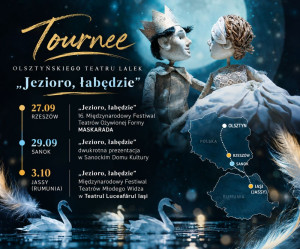 Zdjęcie Olsztyn. Teatr Lalek wyruszył w tournée. „Jezioro, łabędzie” od Rzeszowa po Rumunię