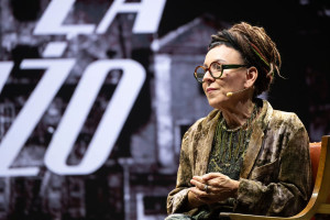 Zdjęcie Olga Tokarczuk o nowej powieści. Ponad 4 tysiące czytelników na spotkaniu z noblistką w Hali Stulecia 